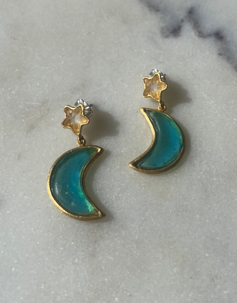 Celestial Seaglass Earrings