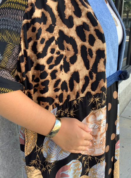Leopard Lanterns Kimono