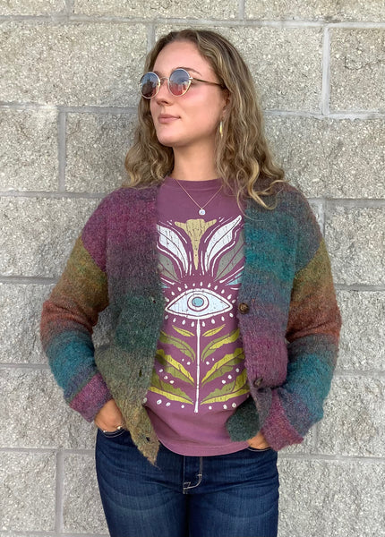 Ombré Cardigan Sweater