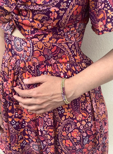 Raspberry Roses Dress