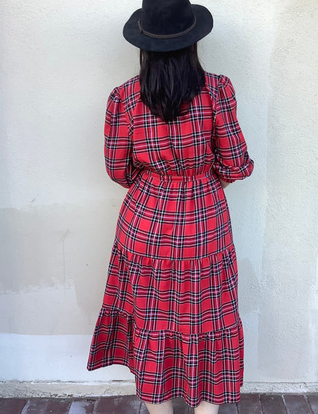 Camille Plaid Dress