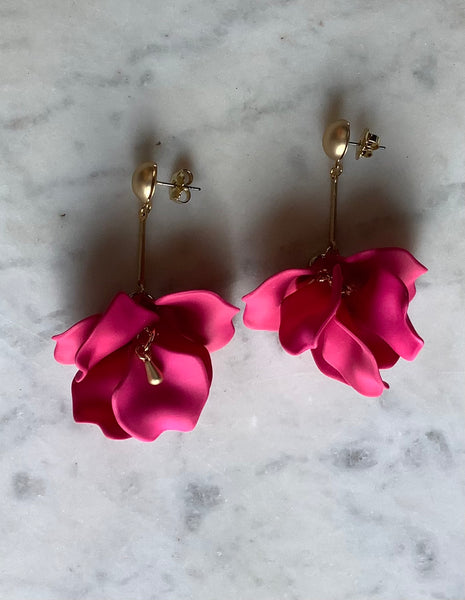 Rose Petal Earrings