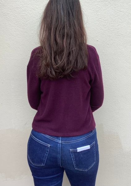 Bordeaux Bolero Cardigan