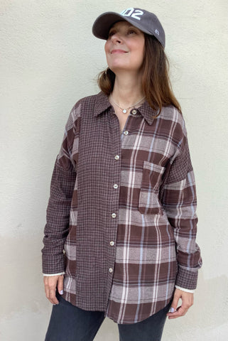 Coffee Shop Flannel Shirt