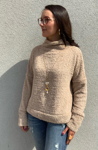 Caramel Fleece Sweater