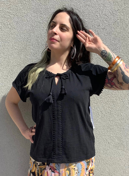 Frida Tie-Front Blouse
