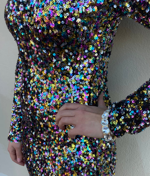 Confetti Sequin Dress