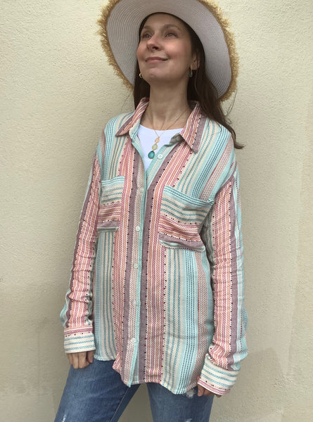 Cabana Striped Blouse