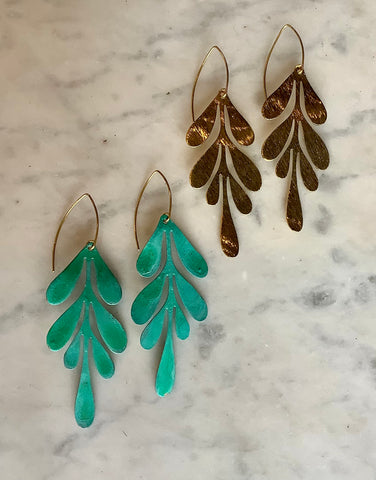 Jasmine Leaf Earrings