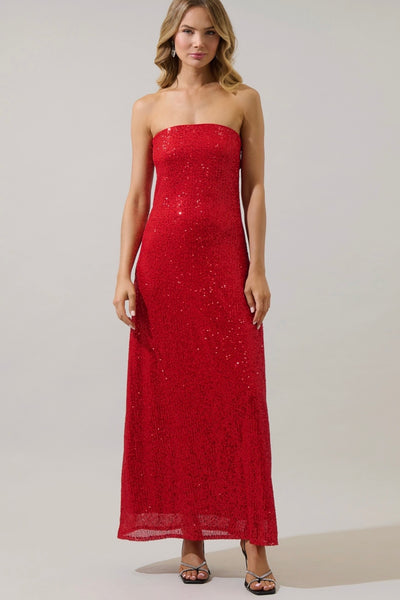Vermilion Sequin Dress