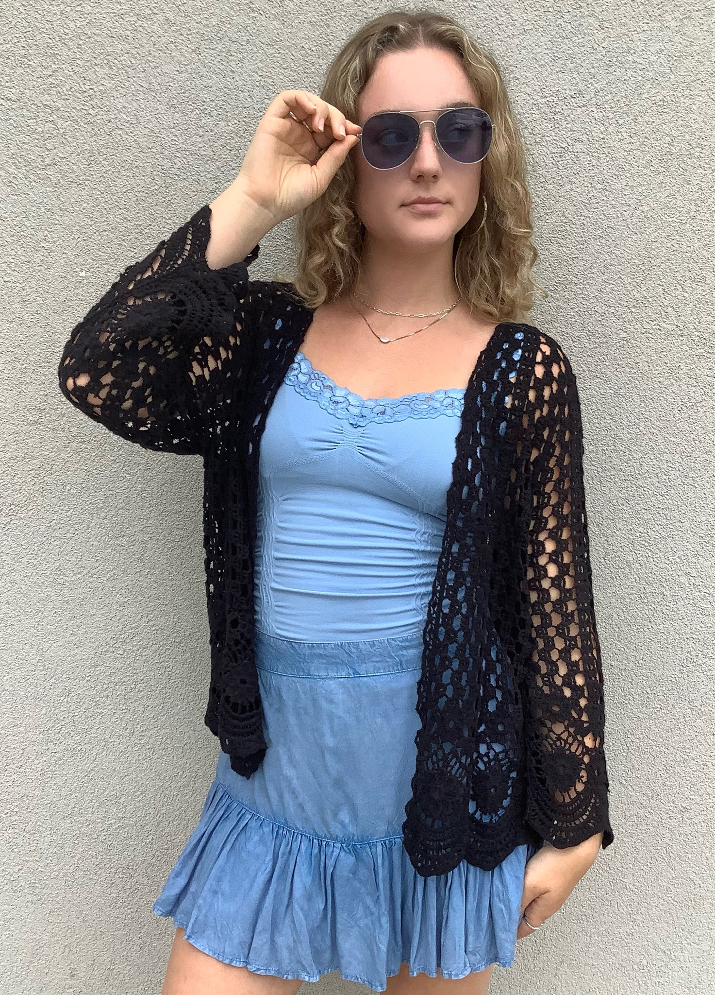 Carrie Crochet Cardigan