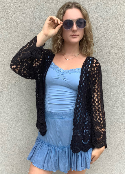 Carrie Crochet Cardigan
