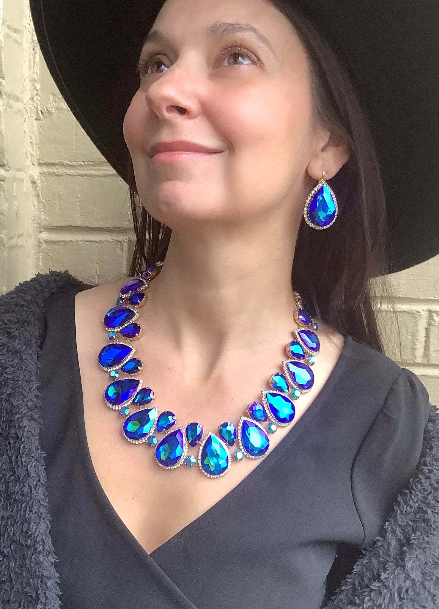 Peacock Rhinestone Necklace