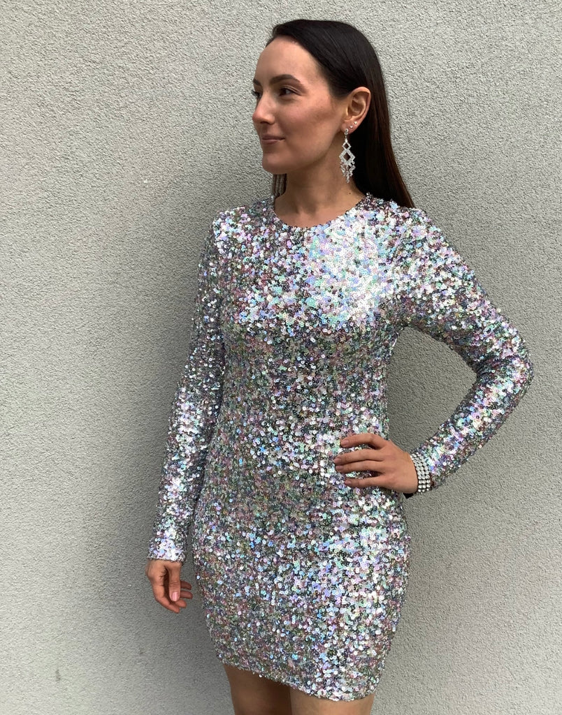 cotton sequin dress Donut Sequin Dress Phish Donut Sequin Mini Dress w/Cotton Lycra Lining