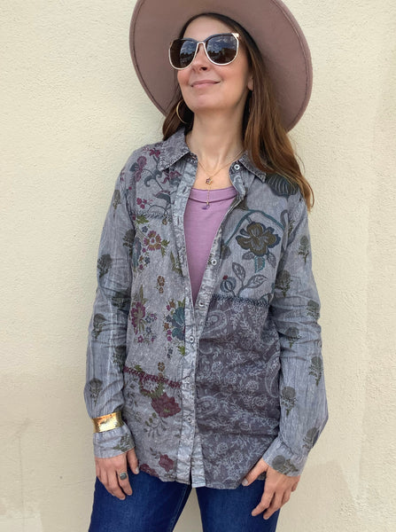 Graphite Garden Blouse