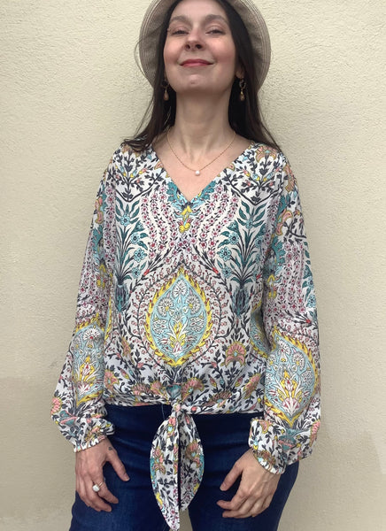 Sophia Paisley Blouse