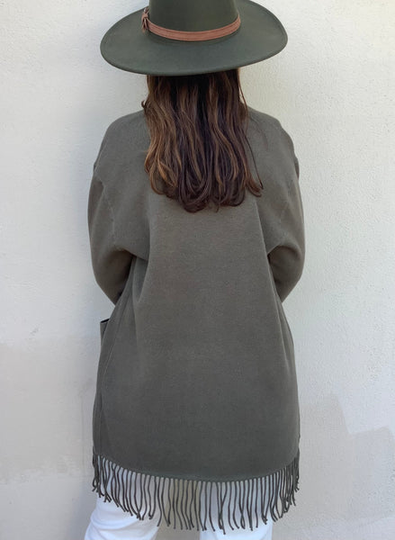 Olivine Fringed Cardigan