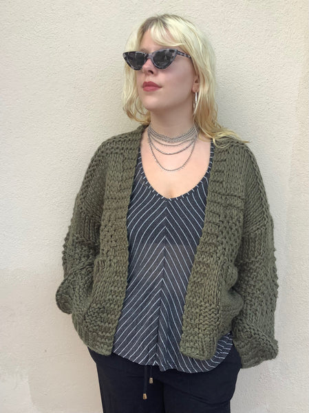 Lichen Handknit Cardigan