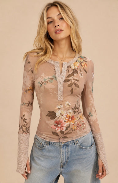 Bouquet Mesh Top