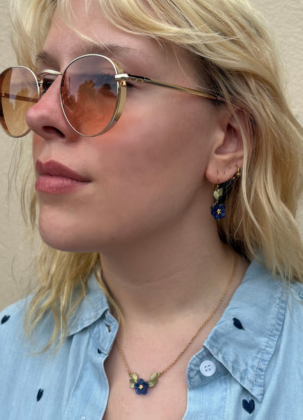 Blue Violet Earrings