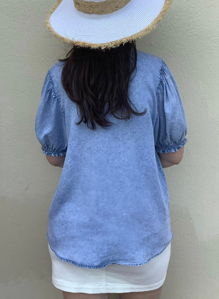 Valerie Denim Blouse