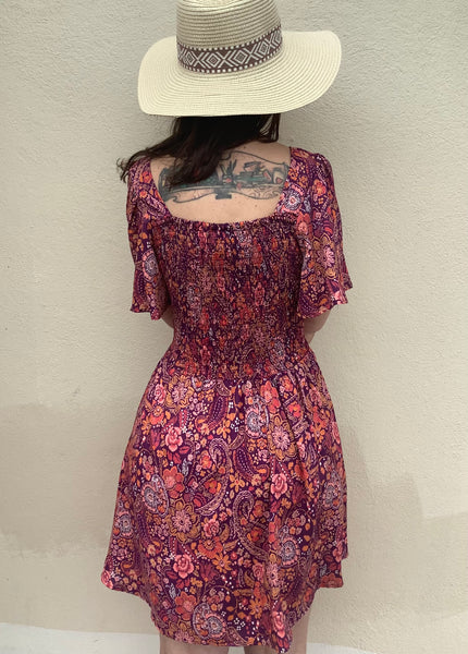 Raspberry Roses Dress