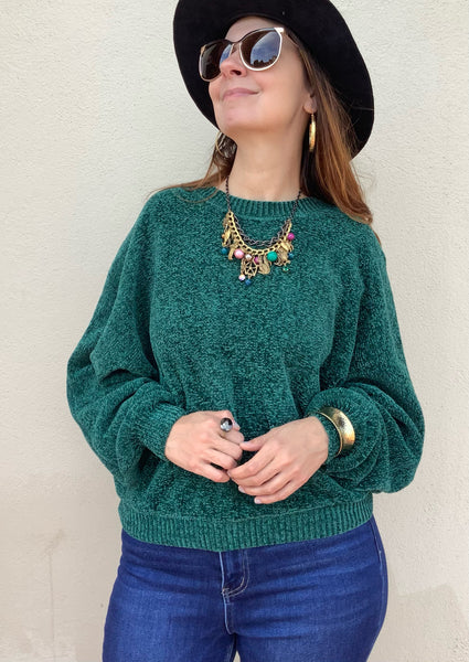 Malachite Chenille Sweater