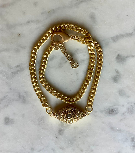 Evil Eye Wrap Bracelet