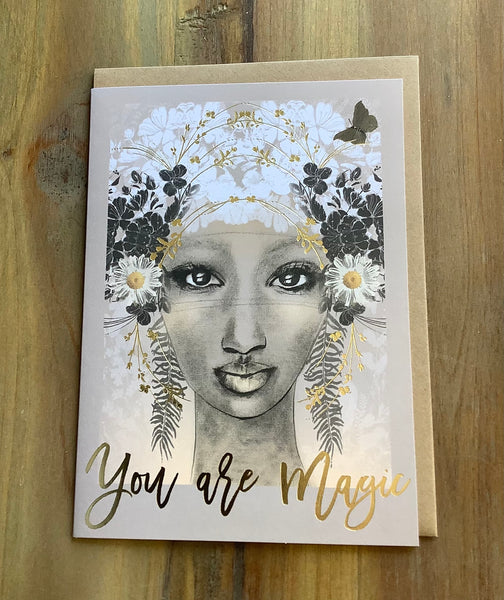 Hand-glittered or Foiled Greeting Cards