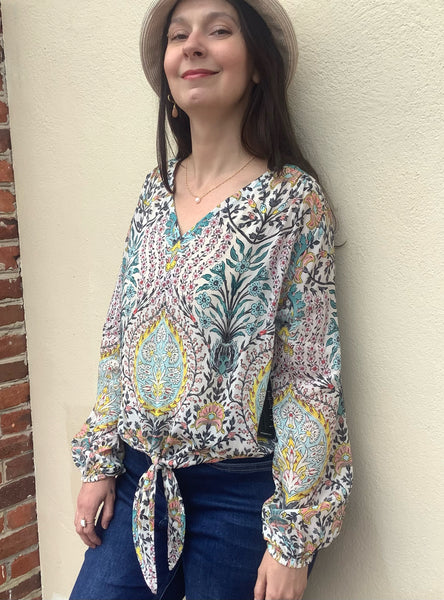 Sophia Paisley Blouse