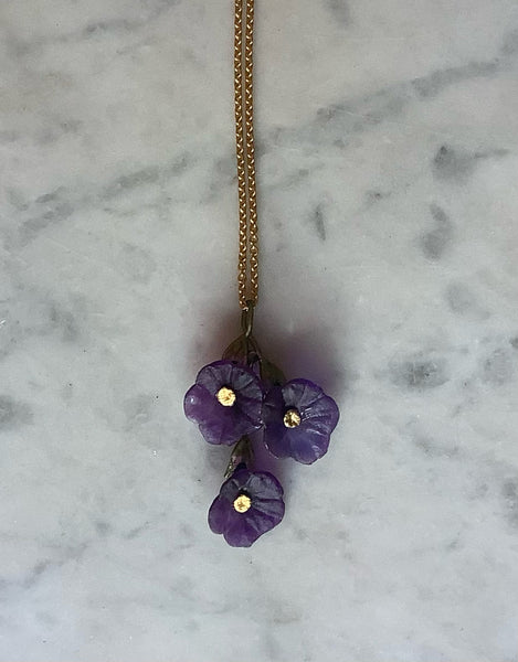 Triple Petunia Necklace