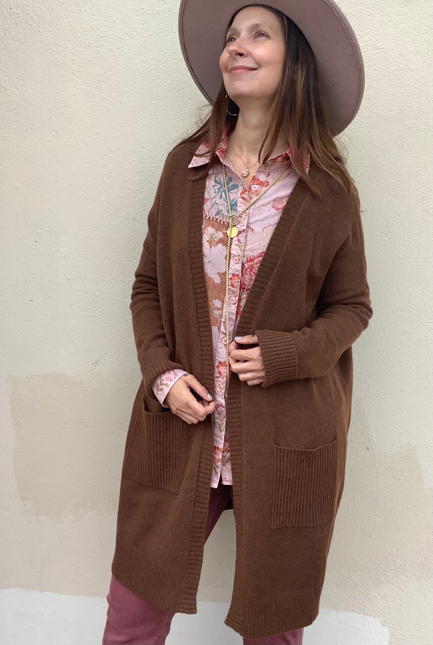 Chestnut Sweater Coat