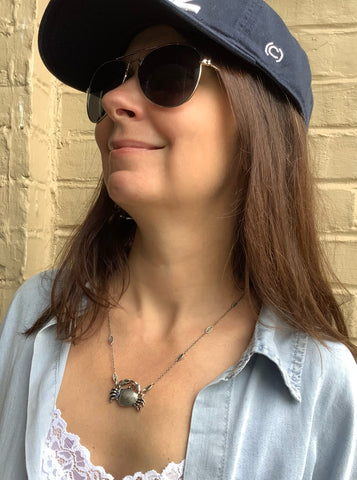 Blue Crab Necklace