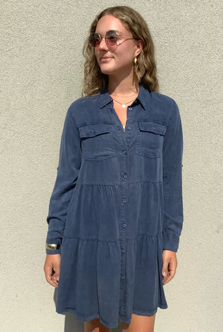 Indigo Shirt Dress