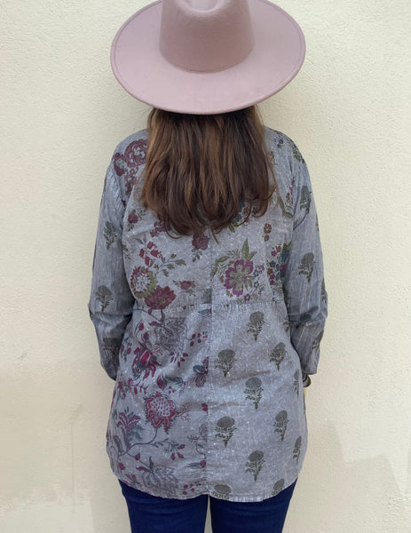 Graphite Garden Blouse