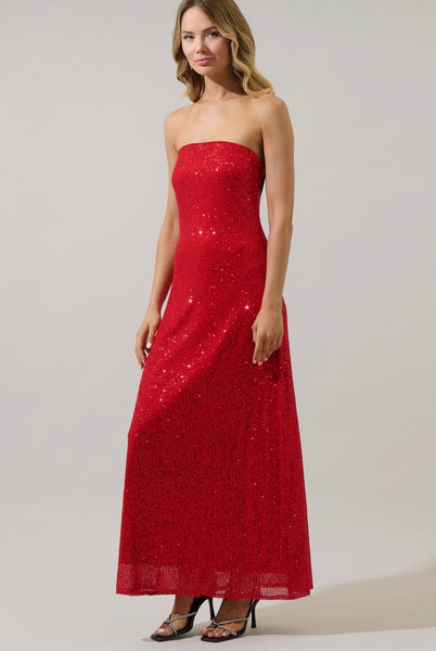 Vermilion Sequin Dress