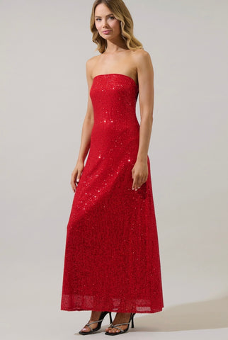 Vermilion Sequin Dress