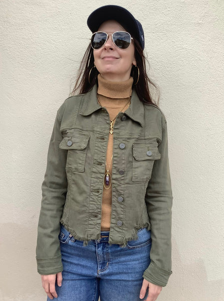 Olivine Denim Jacket
