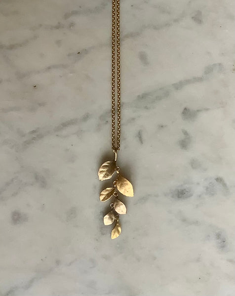 Magnolia Leaf Necklace