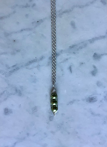 Spring Peapod Necklace