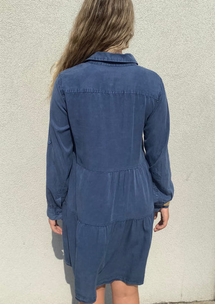 Indigo Shirt Dress