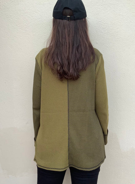 Colorblock Olive Sweater