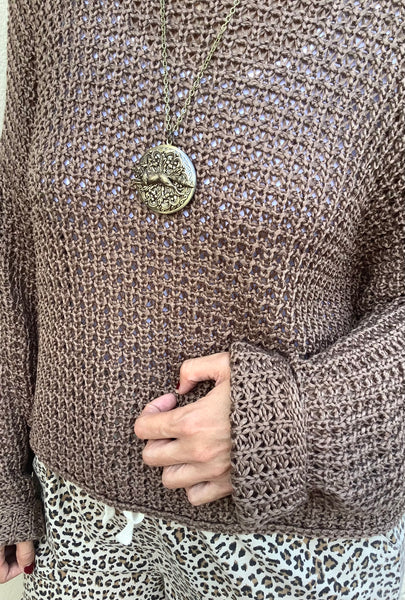 Mocha Waffle Sweater