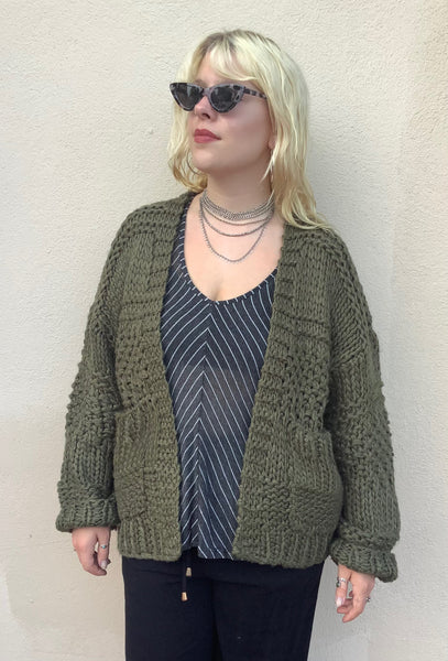 Lichen Handknit Cardigan