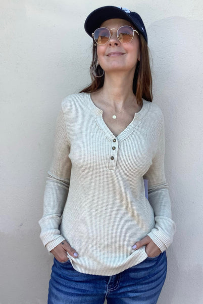 Oatmeal Thermal Top