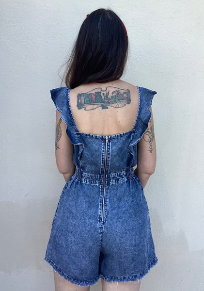 Anais Denim Romper