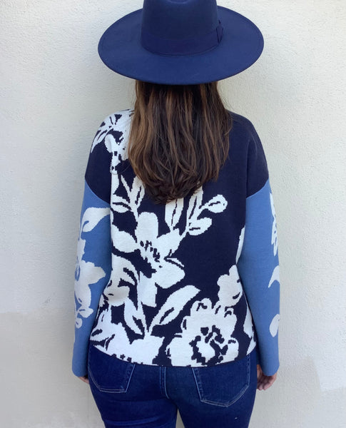 Midnight Magnolia Sweater