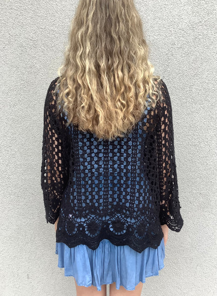 Carrie Crochet Cardigan