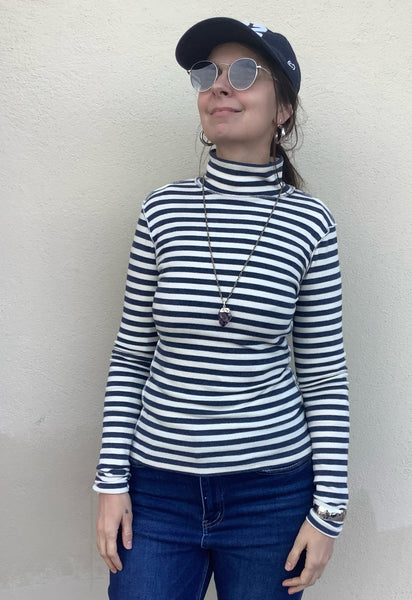 Saylor Striped Turtleneck