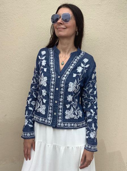 Celine Embroidery Blouse